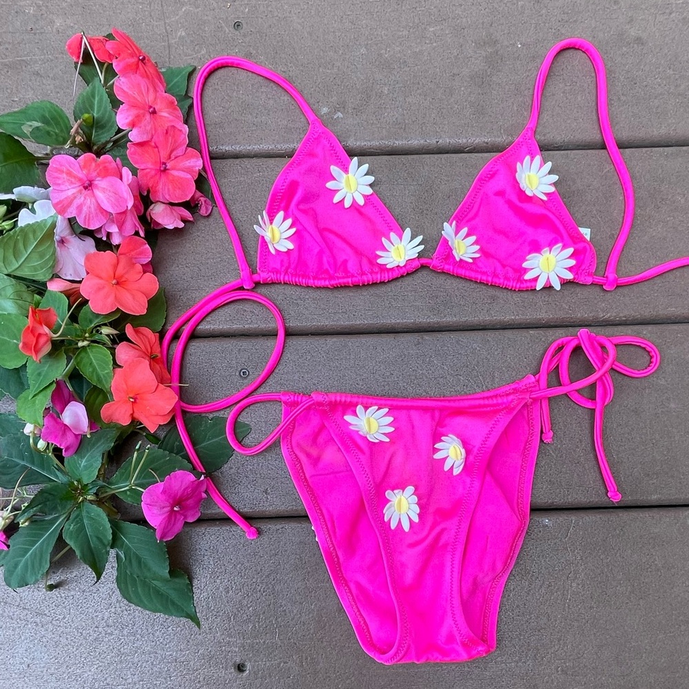 Vintage Dolce & Gabbana pink bikini Italian size 2